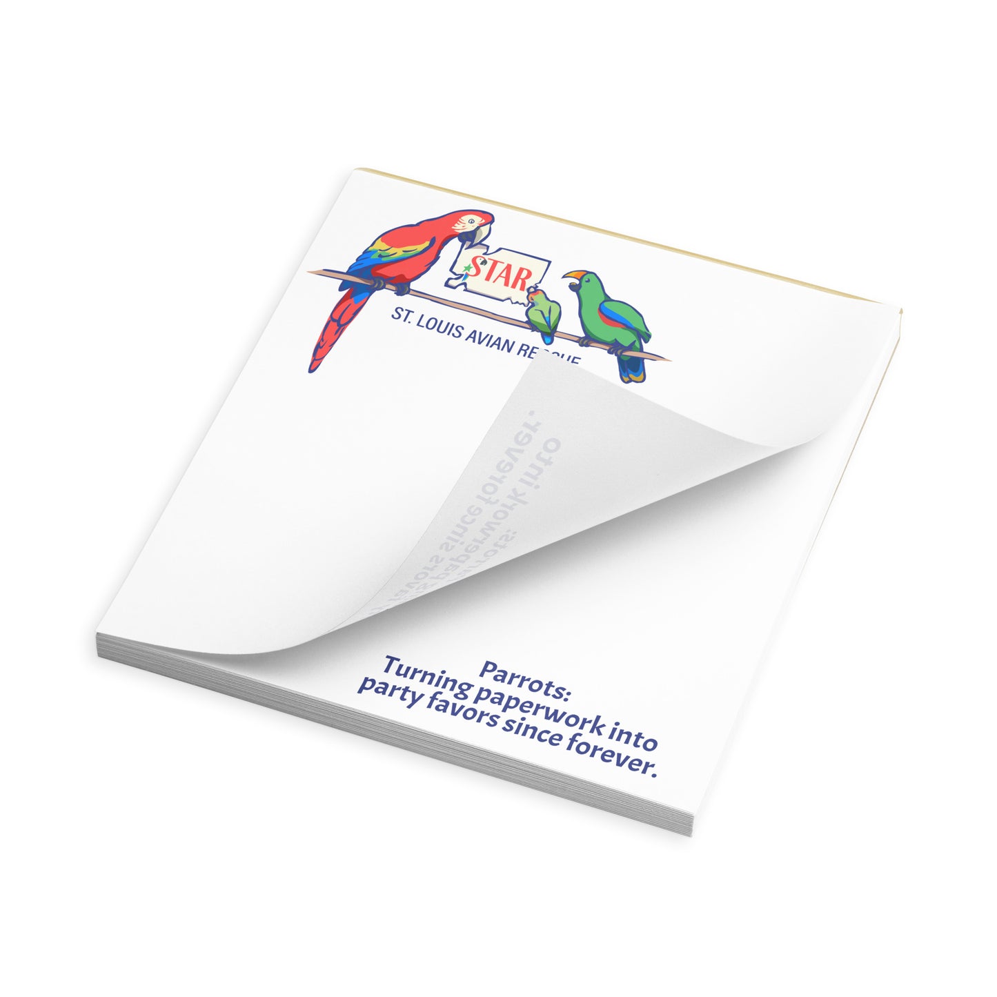 Kat Bird Bookshop - Paperwork vs Party favors - Notepad