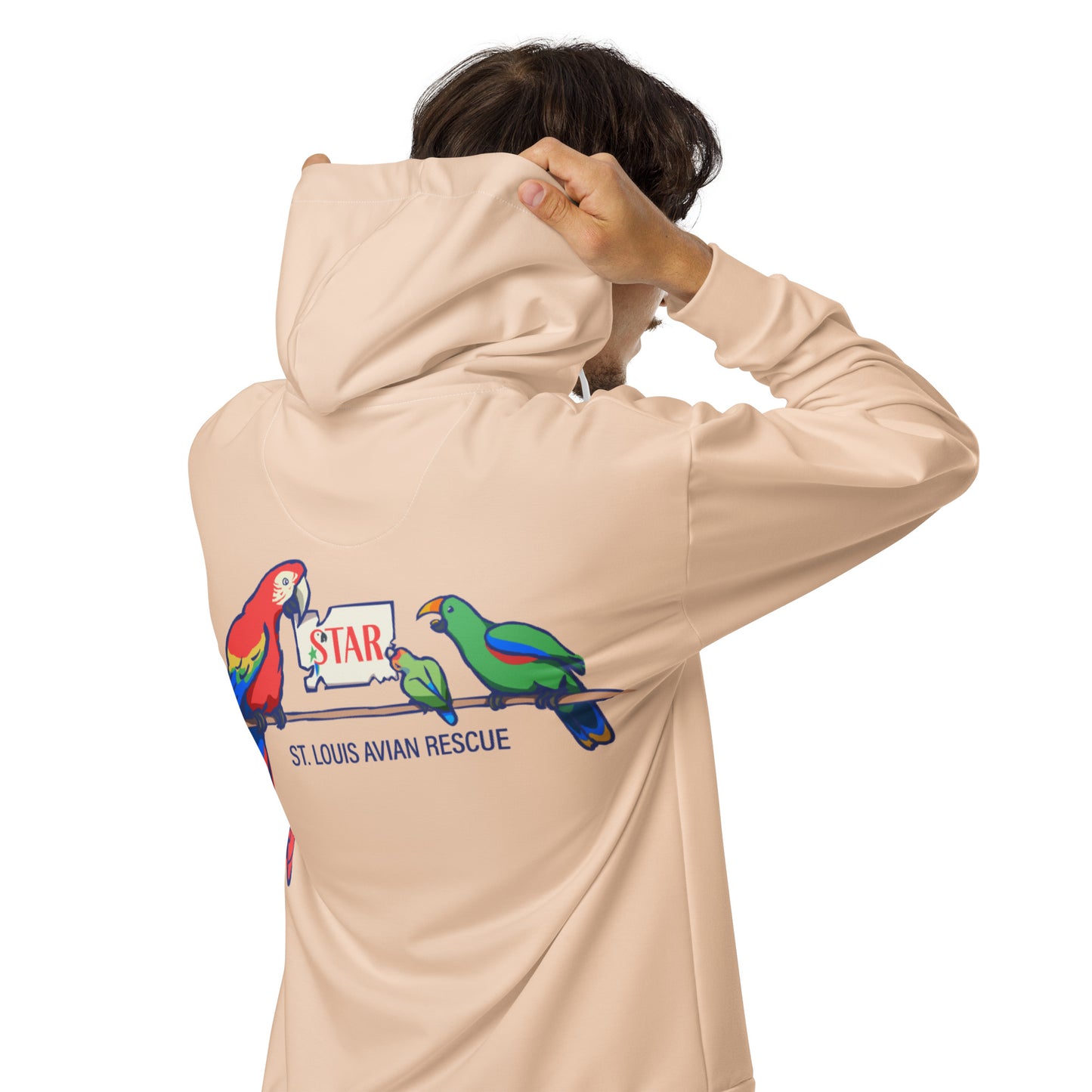 Kat Bird Bookshop - Unisex zip hoodie